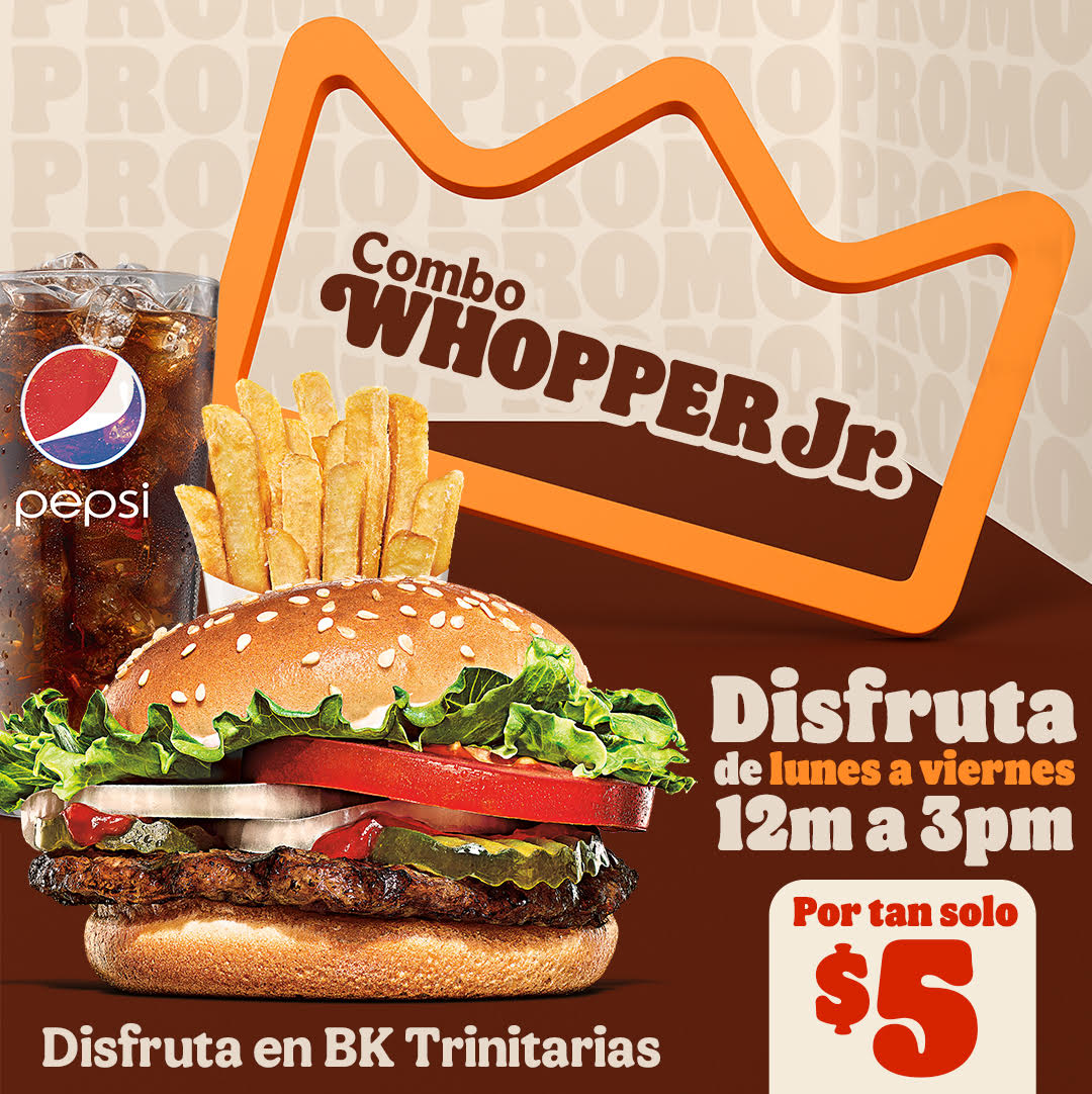 C.C. Las Trinitarias (@ccltrinitarias) on Twitter photo ¡Exclusivo para nuestros visitantes de <a href="/ccltrinitarias/">C.C. Las Trinitarias</a> el REY <a href="/BurgerKing/">Burger King</a> te ofrece esta increíble promo, para que disfrutes del mejor almuerzo por 5$! 🍔🍟 ¡Exclusivo para nuestros visitantes de <a href="/ccltrinitarias/">C.C. Las Trinitarias</a> el REY <a href="/BurgerKing/">Burger King</a> te ofrece esta increíble promo, para que disfrutes del mejor almuerzo por 5$! 🍔🍟