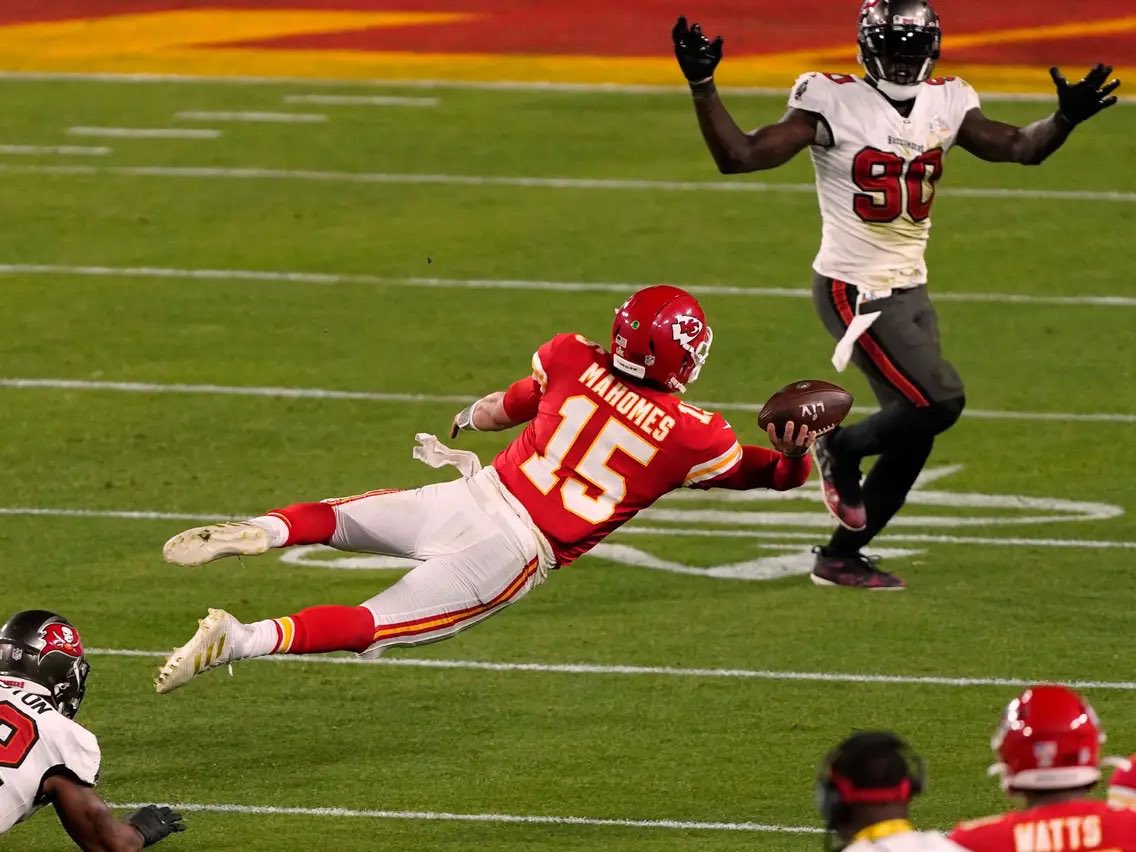 Pioneers on X EAMaddenNFL put Patrick Mahomes Superman throw from Super Bowl LV into Madden 24 Why does the real life version still look more unbelievable than the video game version
