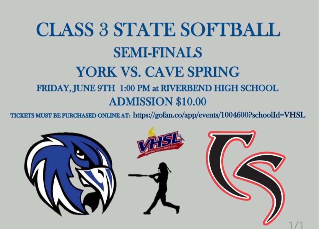 🏆🥎🦅Let's keep it rolling!🦅🥎🏆
<a href="/YorkFalcons/">York Falcon Sports</a> 
<a href="/YCSD/">York County School Division</a> 
<a href="/757teamz/">757Teamz</a>