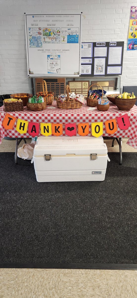 Thank you Volunteers! We wouldn't be able to do this without you! Stop by the table during field day or any time this week. @nashuaschools #onenashua #nsd42