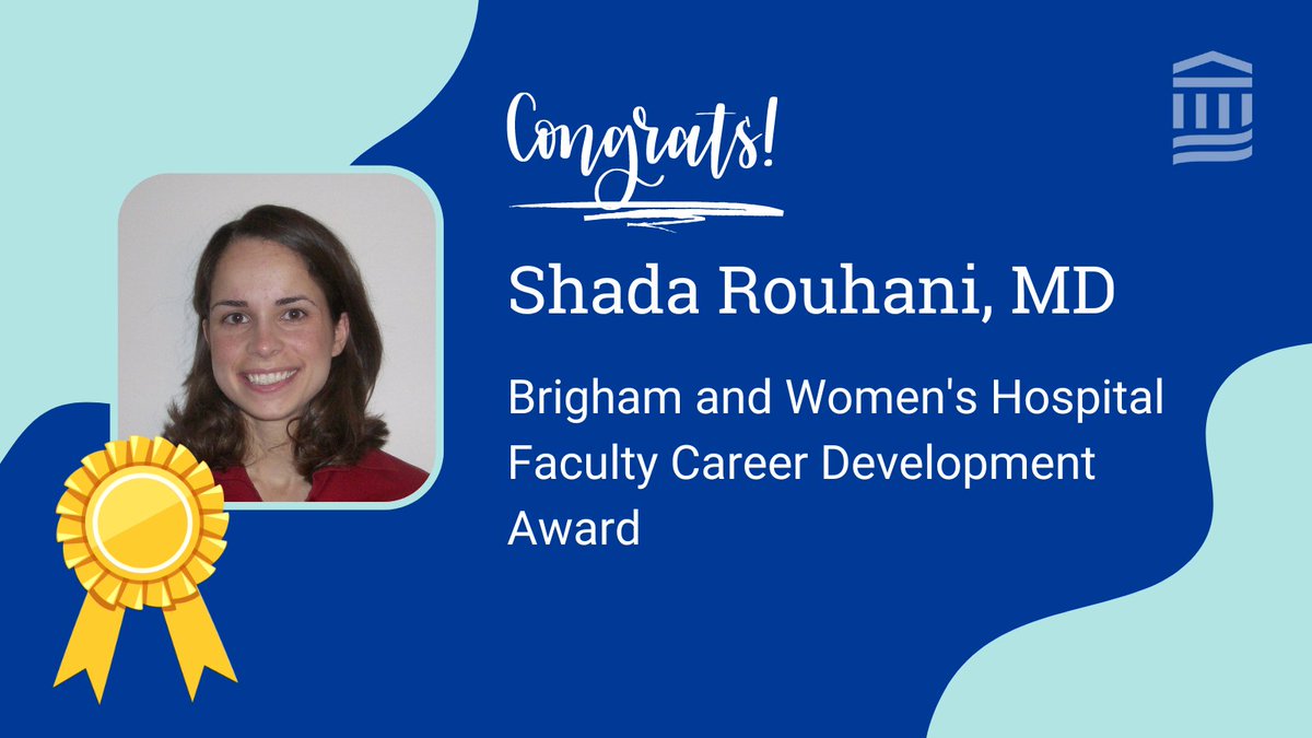 Congratulations to EM faculty Dr. Shada Rouhani on receiving a Brigham and Women's Hospital Faculty Career Development Award! This award is part of the Shore Program from Harvard Medical School. @brighamwomens @harvardmed #MedEd #emergencymedicine