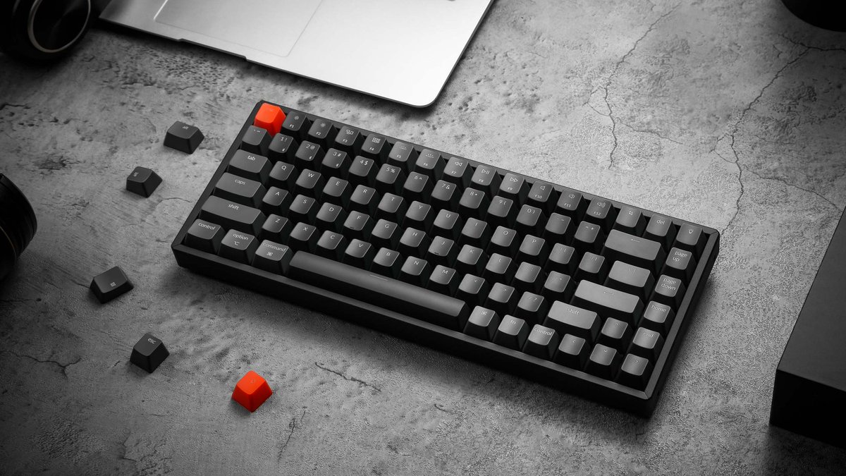 Exciting news! We might have a fantastic giveaway on the horizon. Get ready for a chance to win the sleek Keychron K2 75% keyboard featuring brown Gateron switches. It's wireless and compatible with both Mac and Windows. Stay tuned for more details! #GiveawayAlert #kick #twitch