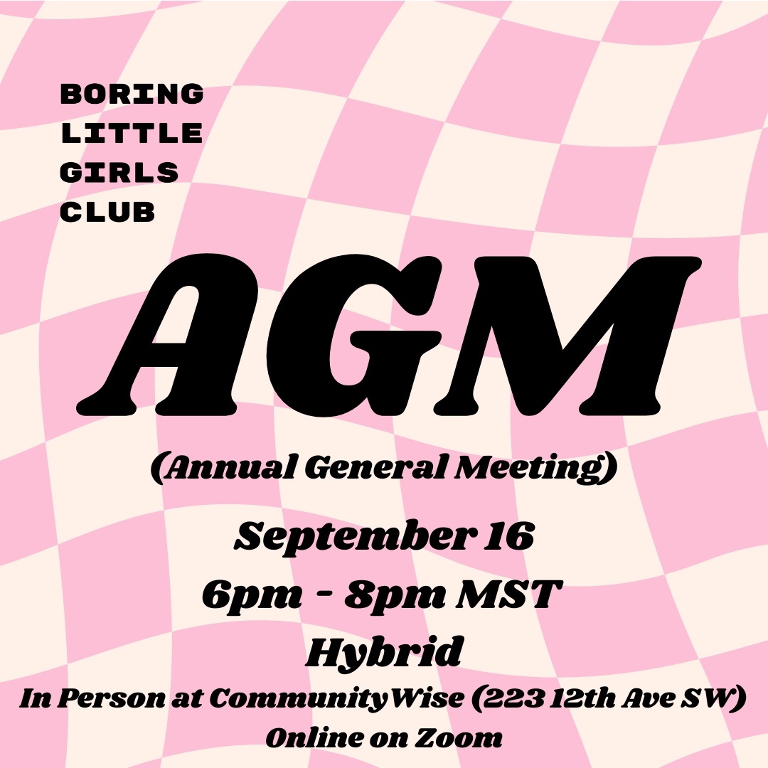 Unfortunately, we had to postpone our AGM due to not being able to meet quorum.

The new BLGC AGM date is Sept. 16th from 6pm to 8pm. This will be a HYBRID event with a pizza party after the AGM! More details to come …