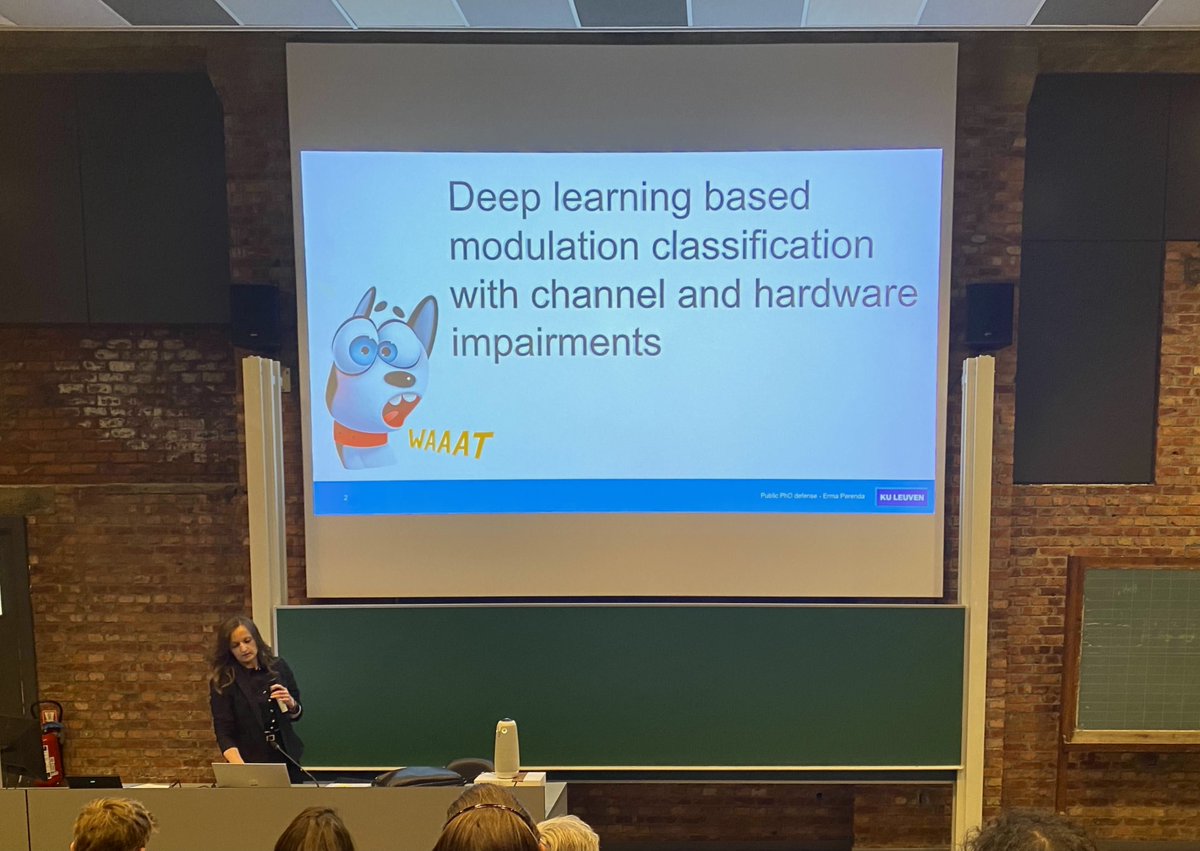 NetworkedSystem's tweet image. Congratulations to Dr. Erma Perenda, who successfully defended her PhD dissertation on &quot;Deep Learning-based Modulation Classification and Hardware Impairments&quot;.  👏🎓 

#phd #phddefense #deeplearning #kuleuven #wavecore