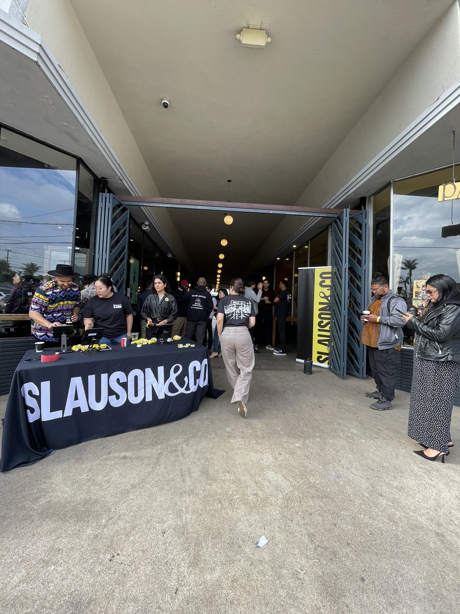 StartupTAP's tweet photo. We had a DAY at #LATechWeek yesterday @Techweek_ 

Fortunate to take part in a dynamic series of events starting with coffee with the @SlausonAndCo crew.

As expected, the vibes were off the charts and we connected with a ton of incredible founders, VCs, and tech operators. https://t.co/1peAP1A9JW