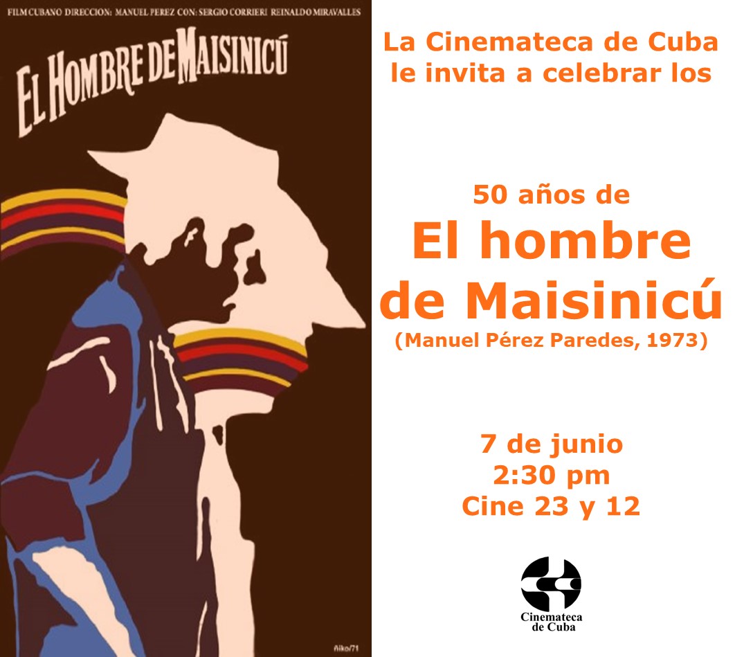 berra_olga's tweet photo. La @CinematecaCuba invita hoy
🎦 cine 23 y 12
🕰 2.30 pm
#CineCubano
#VolverAlCine
#ICAIC https://t.co/ylX1AImPgX