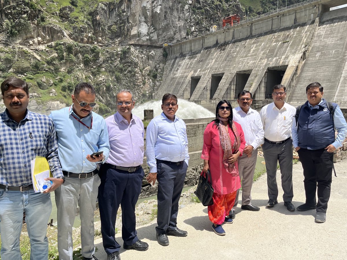 With the team #NHPC ,Kishtwar ,#JammuAndKashmir at #DulHastiHydroelectric #project site