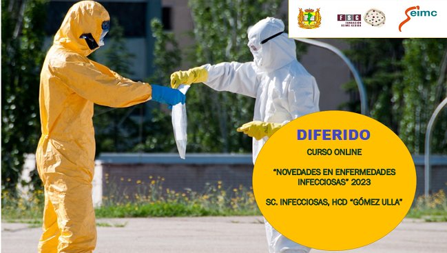 ¡Ya disponibles las sesiones online de #cursoinfecciosasgomezulla23! Si te perdiste alguna o quieres escuchar de nuevo las sesiones, ya puedes acceder en campus.seimc.org <a href="/javimembrillo/">Javier Membrillo</a> <a href="/GermanRO8/">GermanRO</a> <a href="/Tmatfor/">Tatiana Mata</a> <a href="/OlallaJulian/">Julián Olalla</a> <a href="/juanelosag/">Juan E Losa. Infectólogo. HUFA. URJC. Sandoval Sur</a> <a href="/CoboReinoso/">Javier Cobo Reinoso</a> <a href="/joserrapa/">José Ramón Paño</a> <a href="/MariadelMarTom/">María Tomas (María del Mar Tomas)</a>