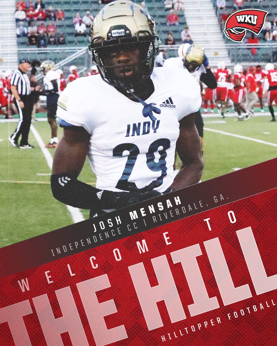 𝐖𝐞𝐥𝐜𝐨𝐦𝐞 𝐭𝐨 𝐓𝐡𝐞 𝐇𝐢𝐥𝐥!

👤 Josh Mensah
📲 @joshuamensah29
🏈 Defensive Back
🏠 Riverdale, Ga.
🏫 Independence CC

#GoTops