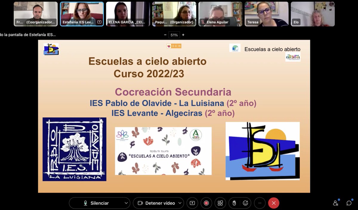 En el Encuentro Final de #EscuelasACieloAbierto, un Proyecto en fase de pilotaje que ha permitido a docentes de 14 centros educativos andaluces impulsar la enseñanza en espacios abiertos mediante el aprendizaje fluido y el vínculo con la naturaleza #TransformaciónEcosocial