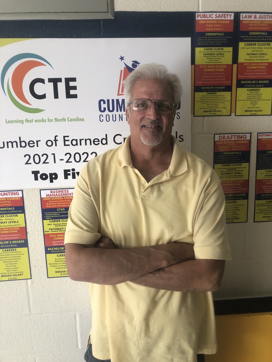 capefearcte's tweet image. Congratulations to Jimmy Black for having the highest Certified Protection Officer scores in the country for spring semester! YES I said “in the country”. We have the BEST teachers at Cape Fear High!
👏✅🏆
@cte_ccs 
@CTEforNC 
@CFHAnnouncement