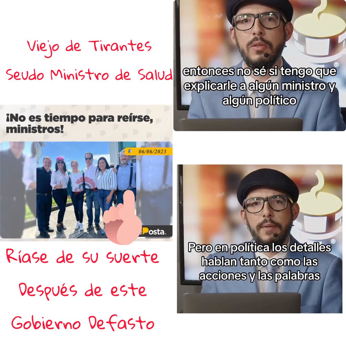 Isabelmacha666's tweet photo. Hasta cuando señor Ministro PepeRuales no se conduele de la salud y hace lo que tiene que hacer?
Funciones que desconoce pero para opinar de lo que no sabe o tomarse fotos con la panza al aire para eso si es bueno! #indolente #sinverguenza @AnderssonBoscan https://t.co/z3zDZ3ltI8