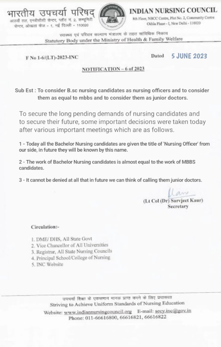Doctor of Pharmacy.......ke aage Dr. hone ke bad bhi ..... MBBS ke Equal nhi man the  h or .....yaha .....B.sc Nursing wale ko.....
Pci do needful for pharmacist also .....
<a href="/DrMontuPatel/">Dr Montukumar Patel</a> 
<a href="/PCITweets/">Press Club of India</a> 
<a href="/MunjalDr/">Dr Ish Munjal</a> 
<a href="/KawatiyaJ/">Manju Meena</a>
<a href="/RahulGandhi/">Rahul Gandhi</a> 
<a href="/priyankagandhi/">Priyanka Gandhi Vadra</a> 
<a href="/srkari_phrmcist/">सरकारी फार्मासिस्ट</a>