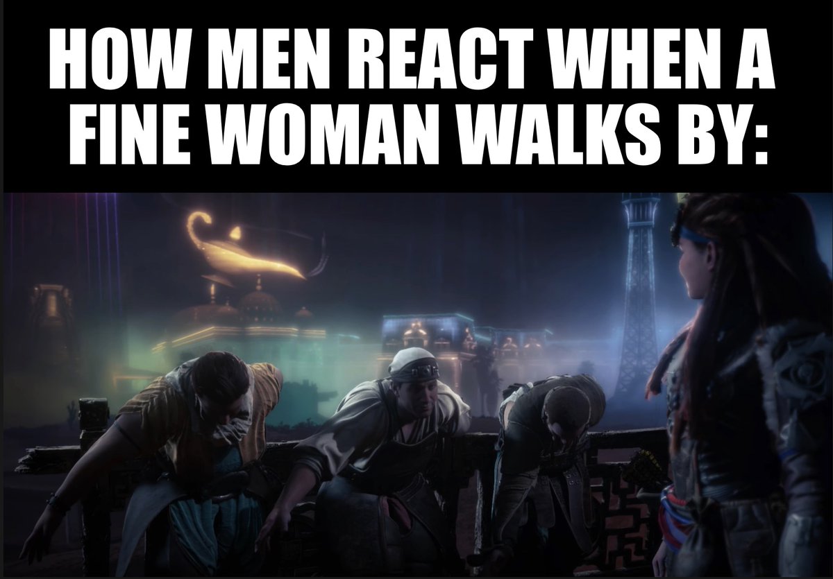 AloyTweets's tweet photo. Tis a pleasure...
#HorizonForbiddenWest #BeyondTheHorizon #Memes #funniesttweets #Horizonzeromeme #HorizonForbiddenWestBurningshores #HorizonZeroDawn #Aloy #Morlund https://t.co/9kugzi26Wa