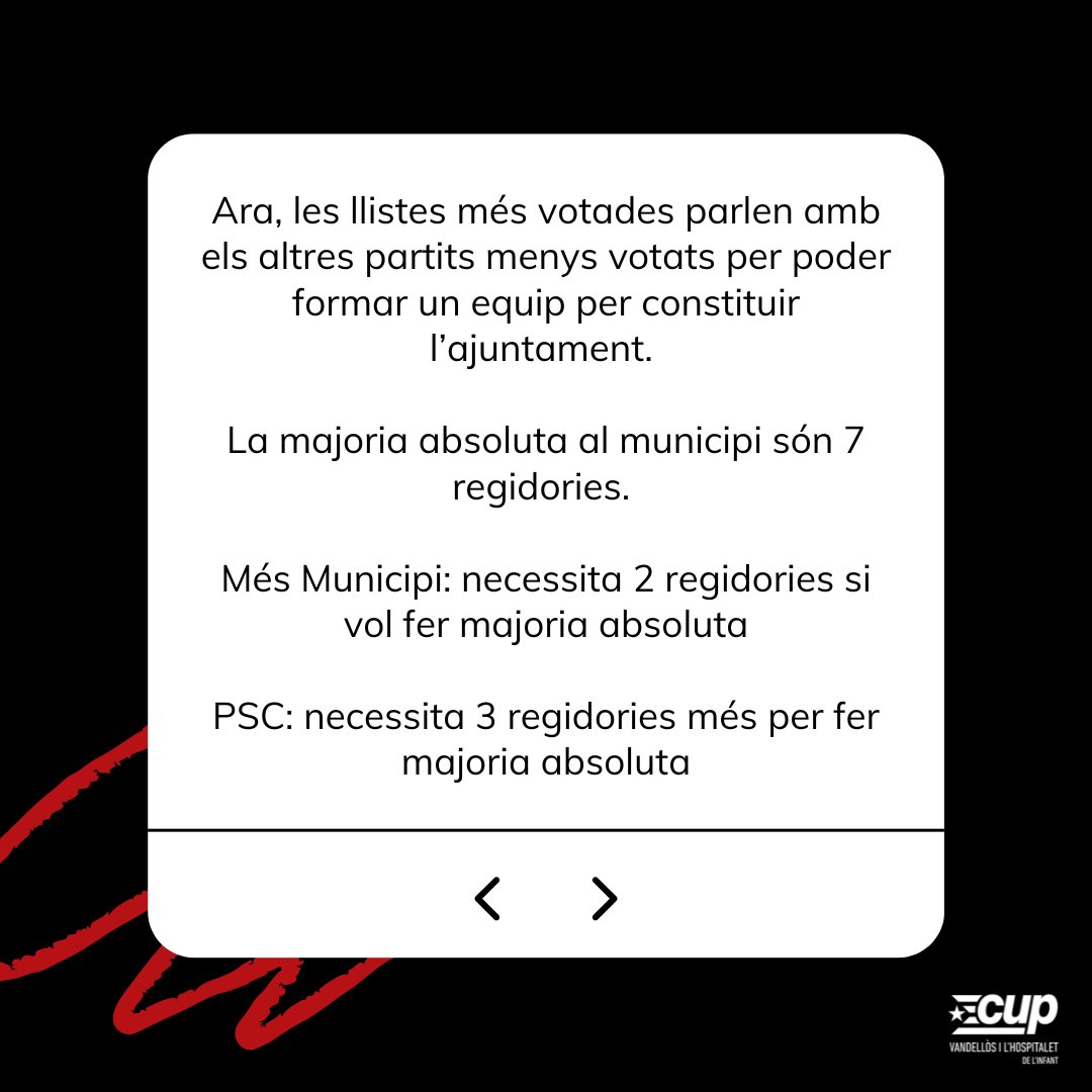 CupVH's tweet photo. 🗳️ Després de les eleccions del 28 de maig us expliquem quins seran els pròxims esdeveniments municipals.

📍Si encara tens alguna pregunta, pots fer-ho a la ronda de preguntes que obrim!

Obrim fil 👇 https://t.co/lH2rRZPqq2