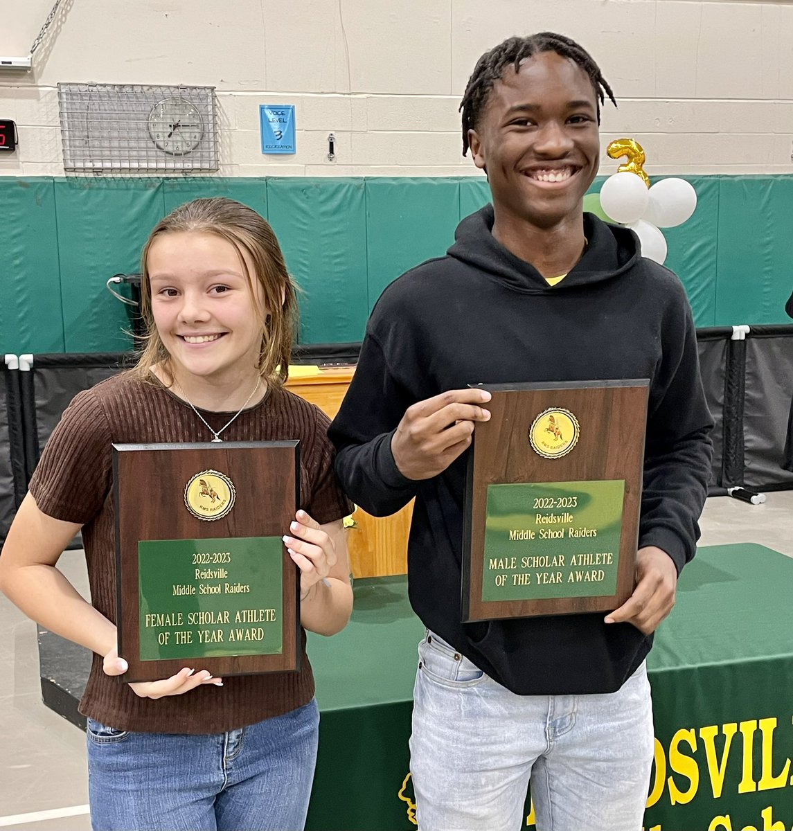 ReidsvilleMS's tweet photo. Congratulations to the Eighth Grade Students who received Principal Awards from Mr. Barnett. Students were recognized for Student Athlete of the Year, Raider of the Year, and the Superintendent’s Academic Recognition Award. #RMSRaiders_NothingGreater @RCS_NC https://t.co/AQ79yTyaD0