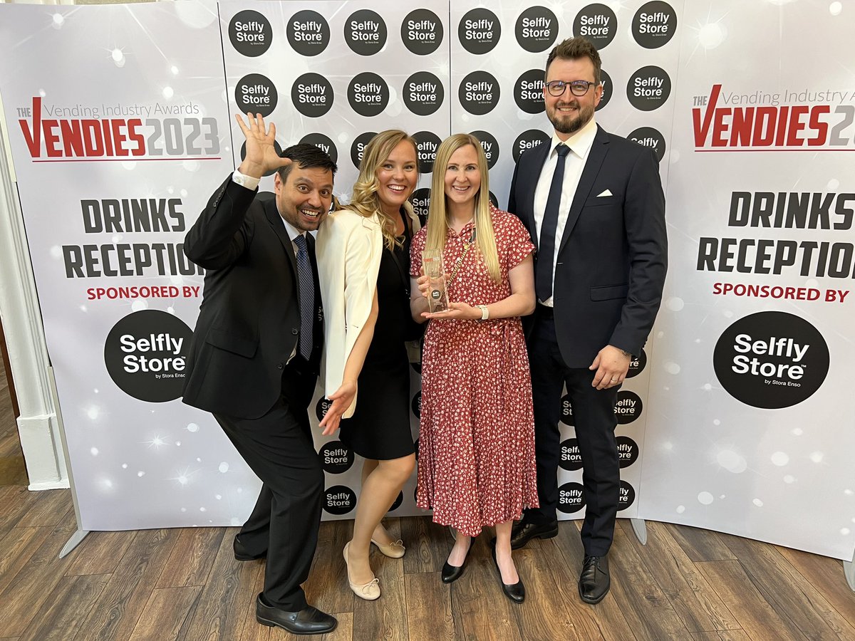 Aslak de Silva (@aslakds) on Twitter photo ☺️ One of the proudest moment of my career to win the Best Machine Innovation - award for <a href="/SelflyStore/">Selfly Store</a> at #vendies2023 in London. Our intelligent freezer beat the tough competition in the category and I couldn’t be more proud of the team. 🙏
#winningteam #proudmoments ☺️ One of the proudest moment of my career to win the Best Machine Innovation - award for <a href="/SelflyStore/">Selfly Store</a> at #vendies2023 in London. Our intelligent freezer beat the tough competition in the category and I couldn’t be more proud of the team. 🙏
#winningteam #proudmoments