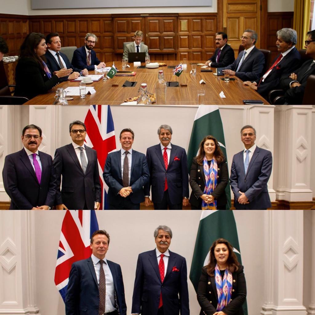 Great to meet with Pakistan's Commerce Minister @naveedqamarmna 🇬🇧-🇵🇰 collaboration in Industry, Agri & Tech are testament to our commitment to forging long term partnerships. ⁦@HuddlestonNigel⁩ ⁦@biztradegovuk⁩