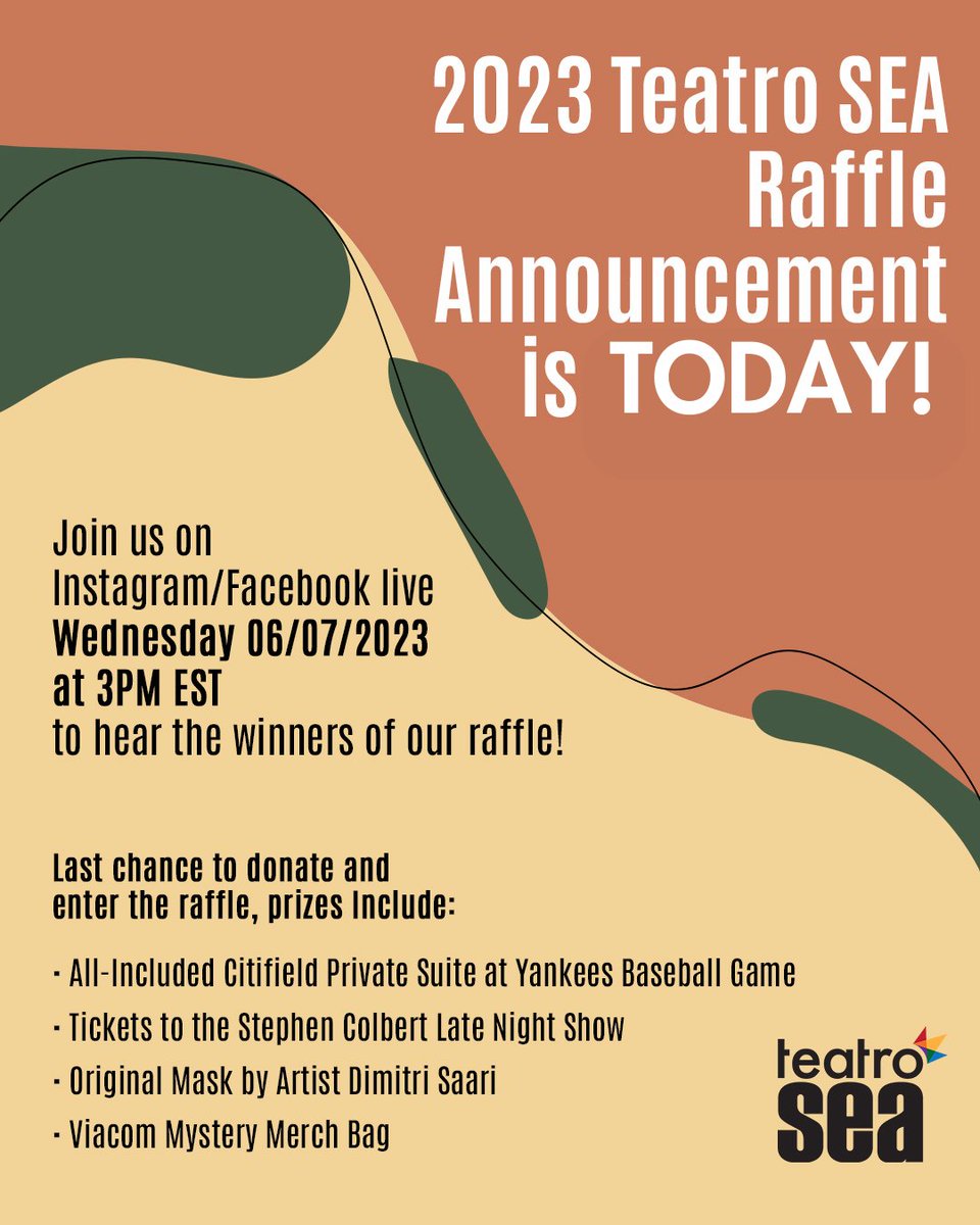 🚨 RAFFLE ANNOUNCEMENT 🚨

Today is THE day! We will being announcing the winners of our raffle <a href="/3PM/">Sexual GIF</a> on Instagram/Facebook live.

This is your last chance to donate and enter the raffle.

Please go to the link in our bio, where you can donate to our GoFundMe. Good luck!