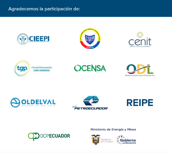OCPEcuador's tweet photo. #OSTHI las empresas y gremios que participaron en este evento fueron: #REIPE, #OLDELVAL, #TGPPerú, #OleoductoDeLosLlanosOrientales, #OCENSA, #CENIT, #OCPEcuador, @EPPETROECUADOR, @ColegioIngeQuim, @CIEEPI https://t.co/hrymS0lrEx
