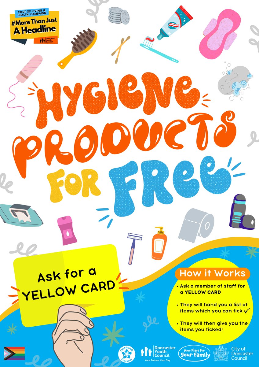 Doncaster Youth Council (@donyouthcouncil) on Twitter photo The Doncaster Youth Council have now launched the YELLOW CARD PROJECT as part of their #MoreThanJustAHeadline campaign! π
Hygiene products can be so expensive and we wanted to make a easier and more discreet way for people to access!π§΅
<a href="/UKYP/">UK Youth Parliament</a> <a href="/bycLIVE/">British Youth Council</a>
#doncasterisgreat The Doncaster Youth Council have now launched the YELLOW CARD PROJECT as part of their #MoreThanJustAHeadline campaign! π
Hygiene products can be so expensive and we wanted to make a easier and more discreet way for people to access!π§΅
<a href="/UKYP/">UK Youth Parliament</a> <a href="/bycLIVE/">British Youth Council</a>
#doncasterisgreat