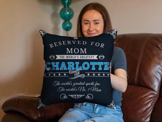 Personalized Charlotte Football Pillow Cover etsy.me/3ictwBx #personalizedpillow #charlottefootball #pillowcover #charlottesports @etsymktgtool