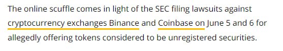 sartoukdub's tweet photo. #cryptocurrency Since Binance and Coinbase were sued for offering unregistered securities https://t.co/uwsMRUoTsW
