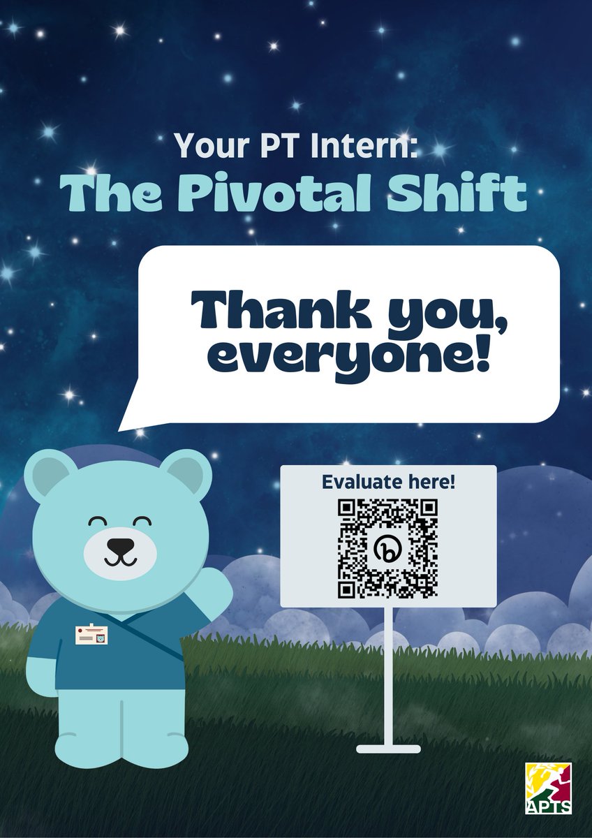 campAPTS's tweet photo. And that’s it! 🤩

Thank you to everyone who joined us in Your PT Intern: The Pivotal Shift! 💫

We hope you were able to get a glimpse of internship life that would help you when you reach this part of your PT journey. 🌻 https://t.co/8SX9EP0RtG