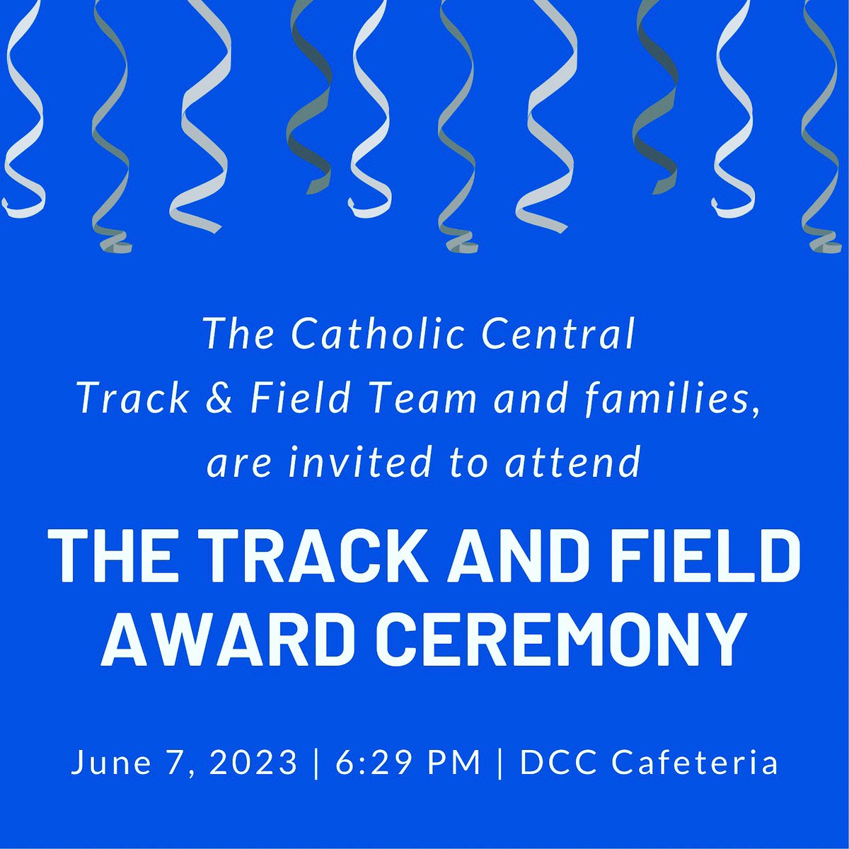 The Shamrocks of the DCC Track and Field Team will gather together to celebrate their track and field season tonight, June 7 at 6:29 in the DCC Cafeteria. #WEARECC #trackandfield #awardceremony #CHSL1926 #MHSAA #endofseason #awardsbanquet #trackawards #liveanddieforcchigh