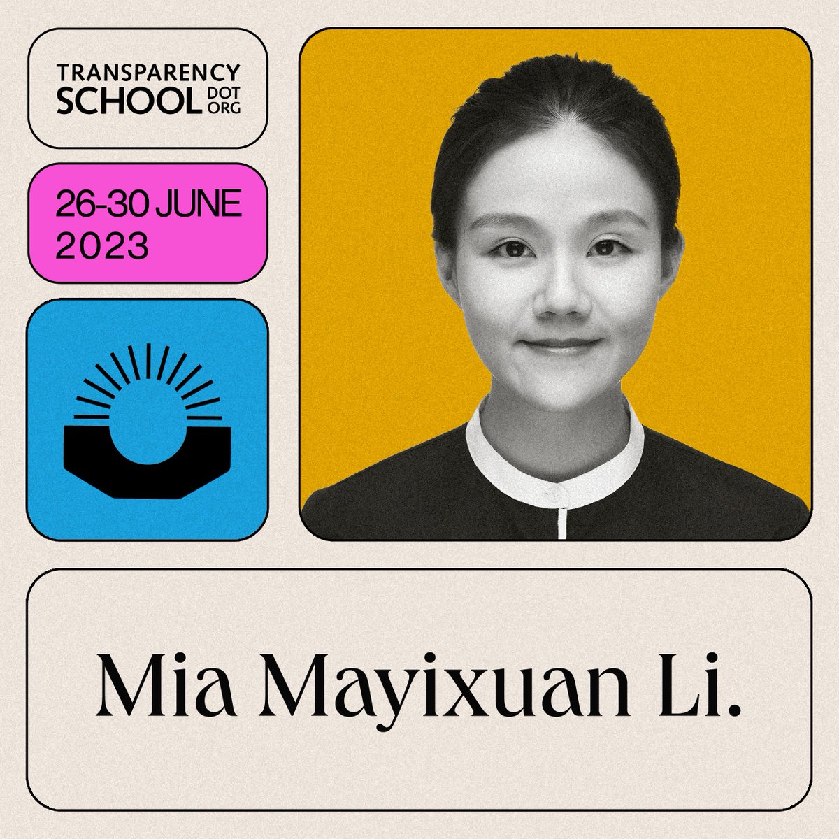YouthIntegrity's tweet photo. π Here's our next lecturer - Mia Mayixuan Li (@MayixuanLi) - who is an Associate Advisor in the International Programmes team at The Behavioural Insights Team.
Find out more about our lecturers here: https://t.co/4wFqdyDAp8.
#transparecyinternational #transparencyschool https://t.co/PVaYtFAvcy