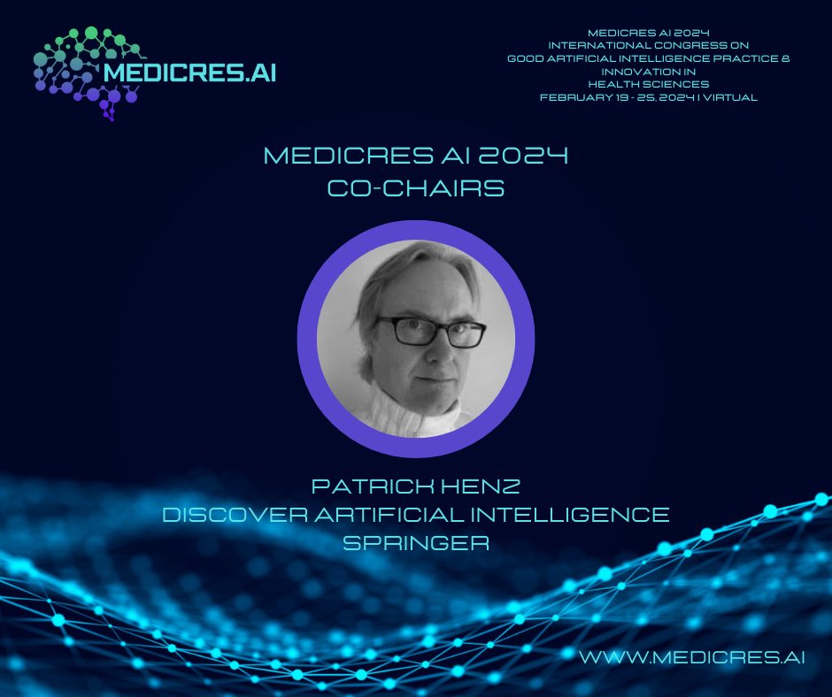 MedicresAI's tweet photo. Patrick Henz as the esteemed editor of a leading medical journal, and he has a deep understanding of the impact of AI in healthcare. His commitment to disseminating cutting-edge research and fostering collaboration between academia and industry has propelled the field forward. https://t.co/8gk6z7GHV6