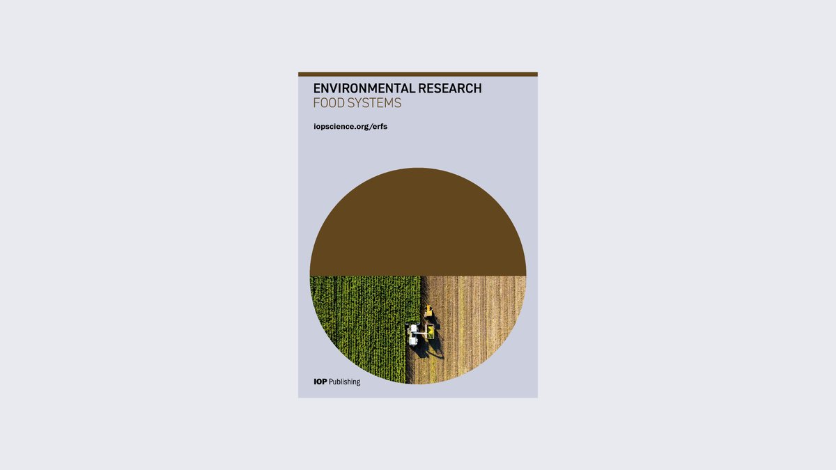 IOP Publishing (@ioppublishing) on Twitter photo Introducing Environmental Research: Food Systems, a brand new #OpenAccess journal launched to address the urgent need for sustainable food systems globally 🌽
<a href="/IOPenvironment/">IOP Environment</a> Introducing Environmental Research: Food Systems, a brand new #OpenAccess journal launched to address the urgent need for sustainable food systems globally 🌽
<a href="/IOPenvironment/">IOP Environment</a>