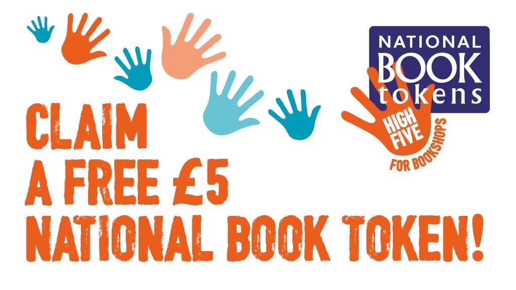 📚 Free Books 📚

We have just taken delivery of our High Five vouchers from <a href="/book_tokens/">National Book Tokens</a>!

From next week, anyone who spends £10 or more in the shop will receive a free £5 Book Token to redeem with us at a later date 😊

#indiebookshop #independentbookshopweek #booksaremybag