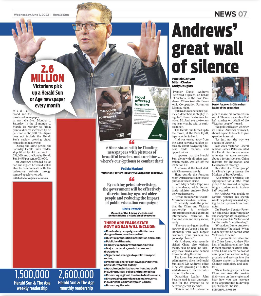 Rotten Dan Andrews VIC Labor Govt wants to keep us all in the dark.

#Springst #LaborTrash