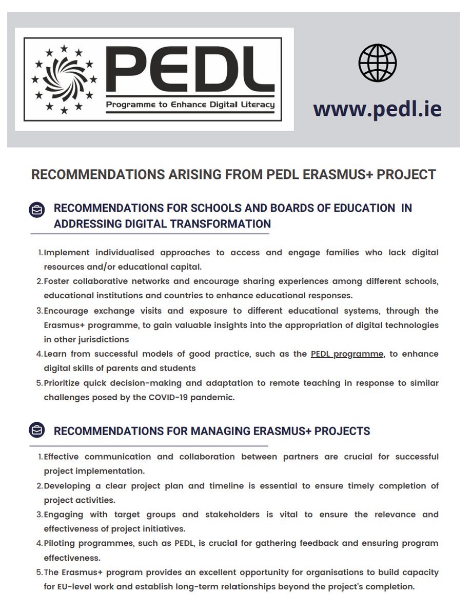 PEDL (@pedl_irl) on Twitter photo Results, findings, and recommendations arising from our recently completed #PEDL <a href="/EUErasmusPlus/">Erasmus+</a> @leargas Small Scale Partnership project 👇. See pedl.ie for more. <a href="/Deirdre_FitzP/">Deirdre FitzPatrick</a> <a href="/decqualter/">Declan Qualter</a> <a href="/laoisoffalyetb/">Laois and Offaly ETB</a> <a href="/PEDL_RO/">PEDL Erasmus+ Project</a> <a href="/PEDL_ESP/">Fundación Avantia</a> <a href="/AccessTCD/">TAP</a> Results, findings, and recommendations arising from our recently completed #PEDL <a href="/EUErasmusPlus/">Erasmus+</a> @leargas Small Scale Partnership project 👇. See pedl.ie for more. <a href="/Deirdre_FitzP/">Deirdre FitzPatrick</a> <a href="/decqualter/">Declan Qualter</a> <a href="/laoisoffalyetb/">Laois and Offaly ETB</a> <a href="/PEDL_RO/">PEDL Erasmus+ Project</a> <a href="/PEDL_ESP/">Fundación Avantia</a> <a href="/AccessTCD/">TAP</a>