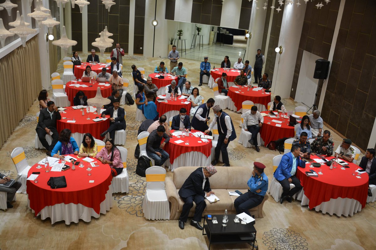 NSETNepal1's tweet photo. Workshop on formation of "Disaster Preparedness and Response Plan (#DPRP) of Lalitpur District, 2023" held, organized by DAO Lalitpur with the technical support from #DPNetNepal and #NSET, 7Jun2023. #DisasterManagement #Preparedness #Response https://t.co/20HFUx823w
