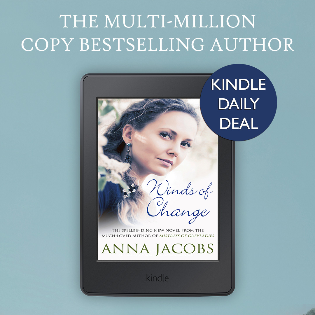 AllisonandBusby's tweet photo. Last chance to snap up Winds of Change by @AnnaJacobsBooks in the Kindle Daily Deal. Treat yourself! 
https://t.co/6euuOsJJ9L

#annajacobs #ebookdeals https://t.co/fQ1oFnaLuf