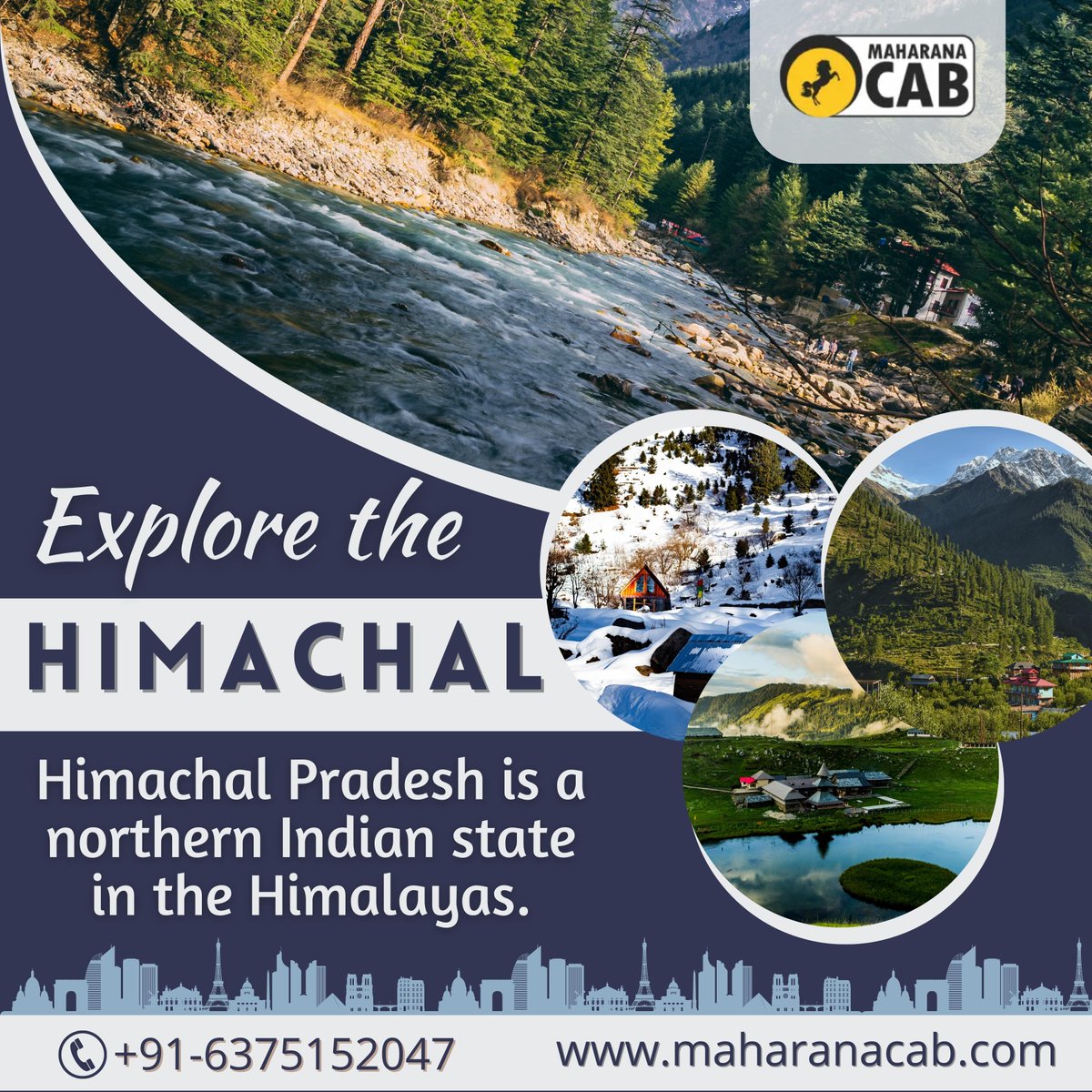 MaharanaCabs's tweet image. Looking for a reliable and comfortable way to explore the picturesque Himachal Pradesh region?
🌐 : maharanacab.com
☎️ : +91-6375152047 / 8740845526
#HimachalTravel #ExploreHimachal #MaharanaCab #HimachalTourism #TravelHimachal #HimachalTourPackage #TravelWithMaharanaCab