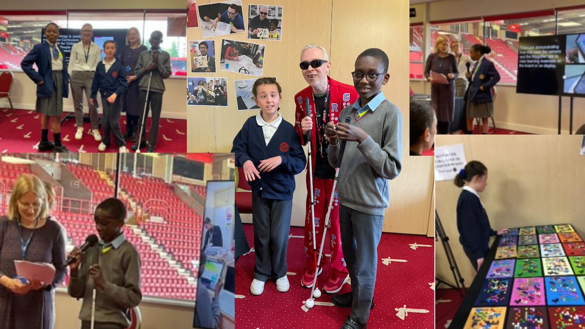 We were delighted to have students from <a href="/OakfieldPrep/">Oakfield Prep School</a> <a href="/Macaulaycofe/">Macaulay Church of England Primary School</a> &amp; <a href="/Dunraven_School/">Dunraven</a> present at Communication Works. They also met #Braille artist Clarke Reynolds <a href="/3dpointlism/">Clarke Reynolds</a>  
They're featured in the Lambeth Vision Support newsletter. Take a look: bit.ly/43qqOy5