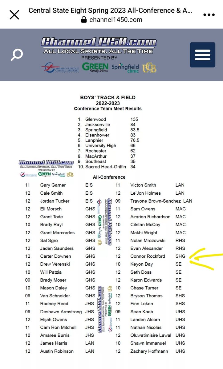 shgthrowsfar's tweet image. Congratulations to our guy Connor for continuing our tradition of All-Conference performers at @shgthrowsfar! On to @AugustanaTrack! #MakingPRogress #nextlevelCycs