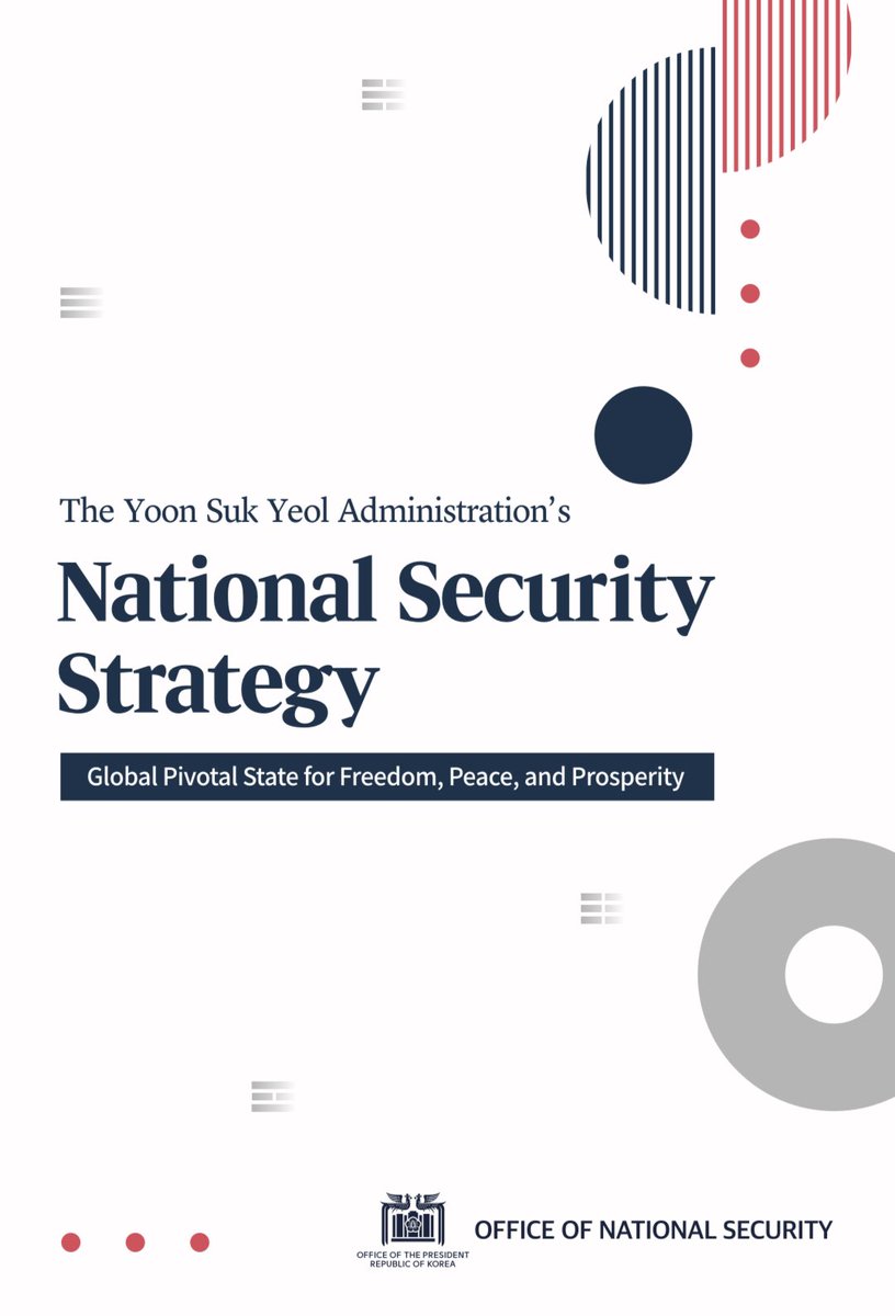 South Korea have just released their new National Security Strategy. Great to see the EU/Europe mentioned: “Active collaboration with Europe in economic security is critical for the Republic of Korea’s national interests”🇰🇷🇪🇺

Read the Strategy here👉🏻 president.go.kr/newsroom/press…