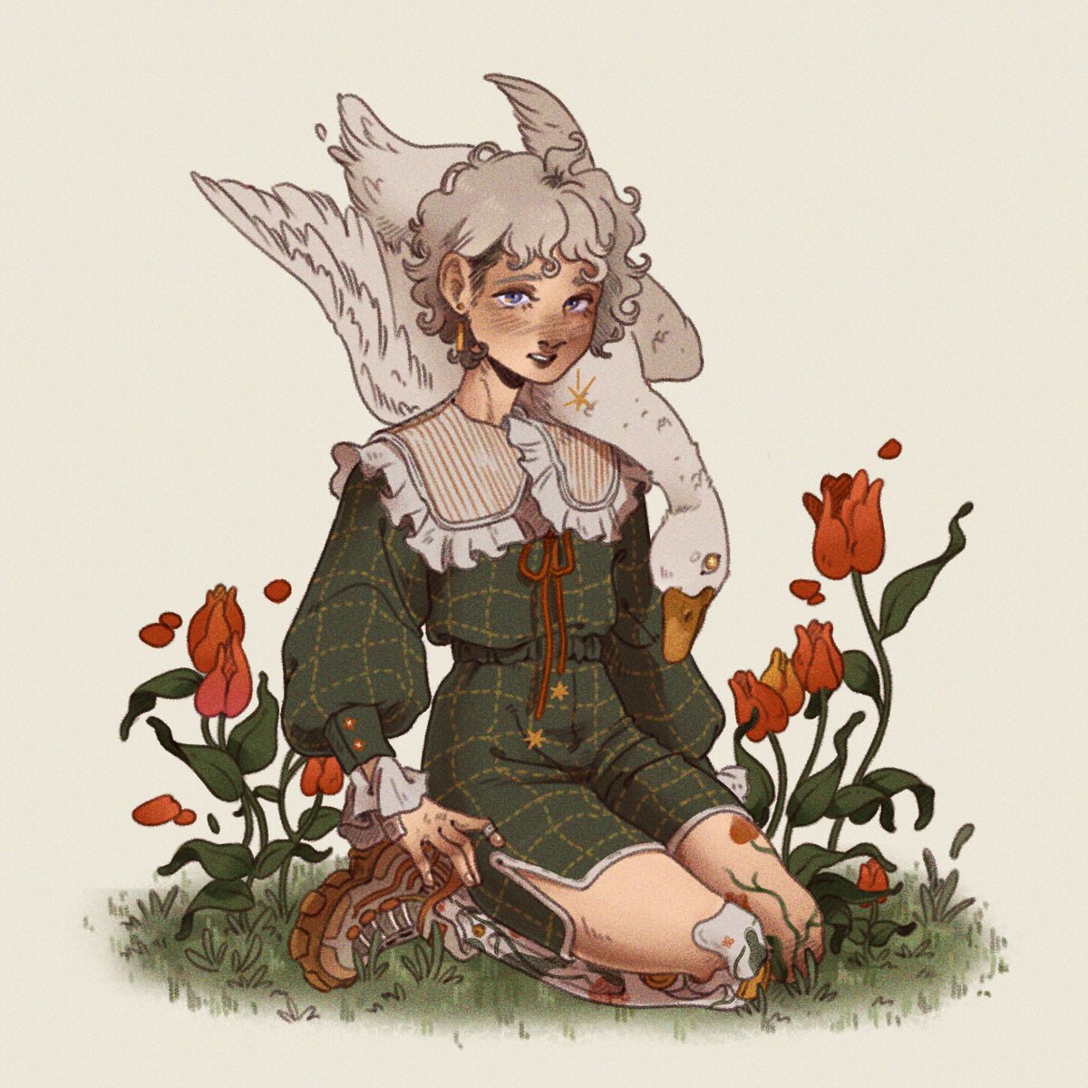 Sagharra1's tweet photo. A little entry for Mochipanko's DTIYS ! 🌷 https://t.co/6u9pkenW6o