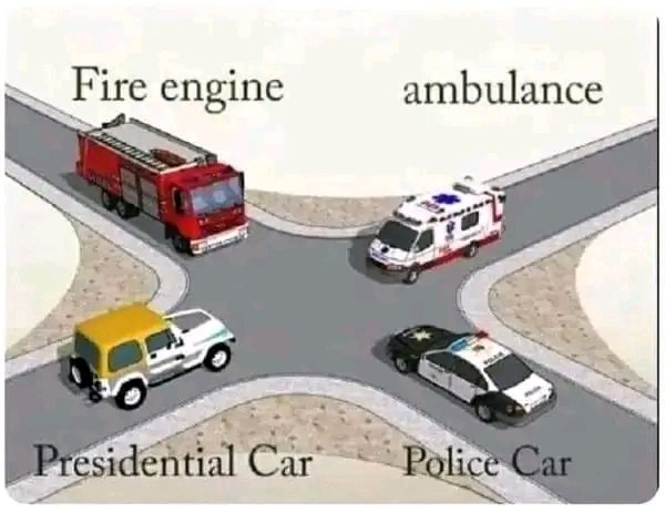 motoristsoffice's tweet photo. These are the  only vehicles with the right of way. 
Any other must move with Traffic. 
@InteriorKE @NPSOfficial_KE  @StateHouseKenya please save from every Tom Dick and Harry jamming our roads harassing us with sirens and driving on the wrong way. https://t.co/q6Ler5vfTV