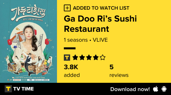 yuchanslay's tweet photo. I've just started following Ga Doo Ri’s Sushi Restaurant https://t.co/4g2BPTWtOP #tvtime https://t.co/oNGVpvILRV