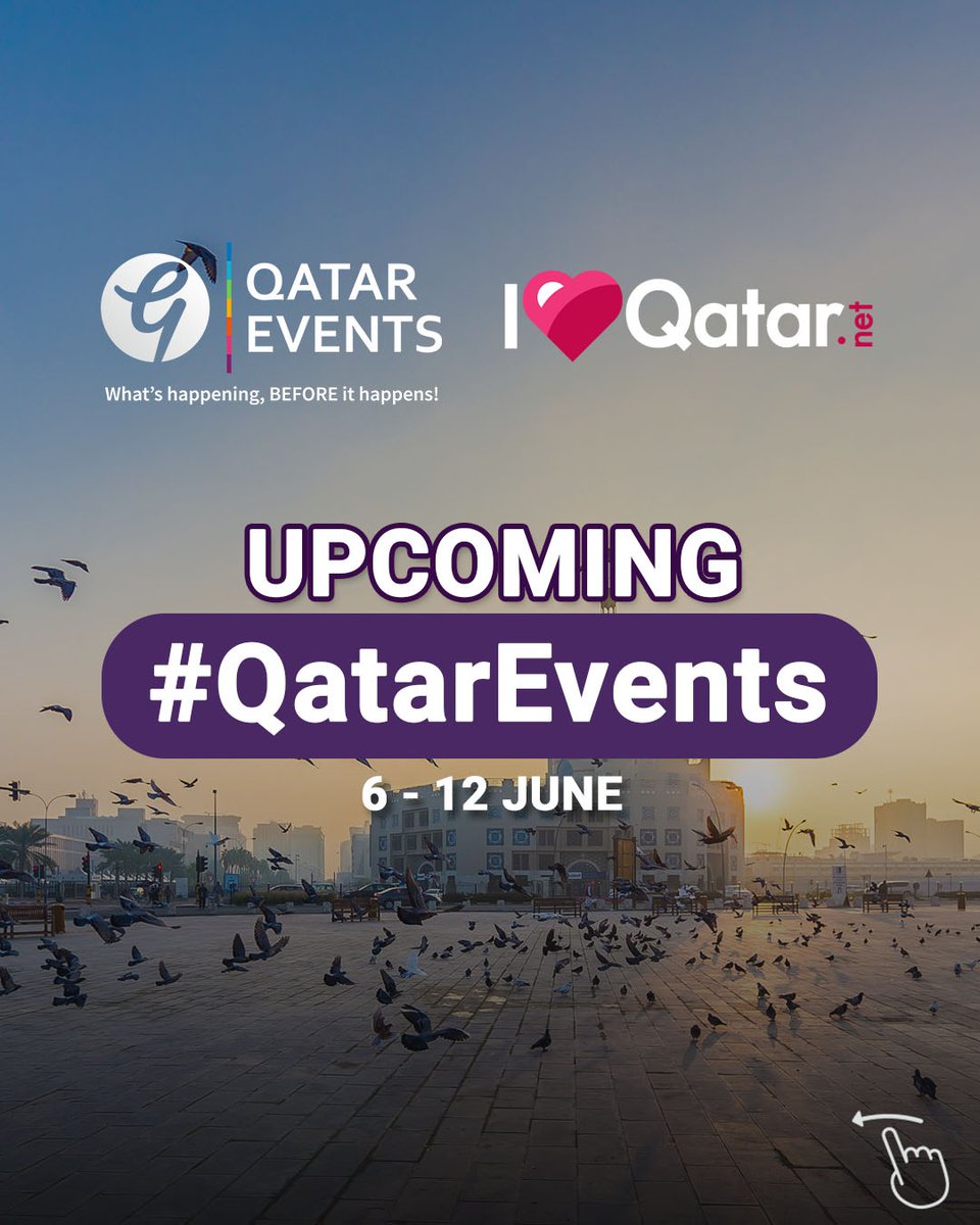 qatarevents's tweet photo. 📷Here are some of the events you shouldn't miss this week! 📷
For more details visit: https://t.co/nFoBZQTPmS
#Doha #Qatar #ILoveQatar #QatarEvents #QatarEventsApp #Qatar2023 #EventsinQatar #EventsinDoha #qatarliving #Qatarlife #DohaLife #Lusail #DohaEvents https://t.co/gHLhhGX3Nc
