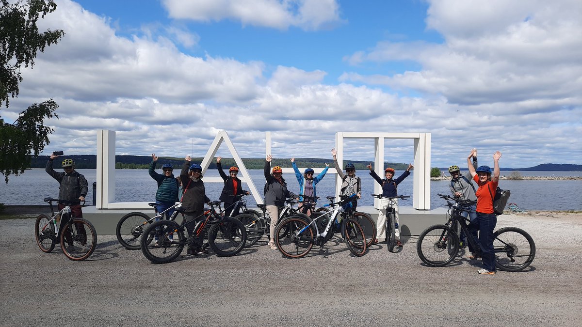 The last <a href="/EuropeCECI/">CECI Interreg Europe project</a> project partners &amp; stakeholder meeting back-to-back to the final event. We are using #ebikes for transportation to several site visits of #circulareconomy. <a href="/interregeurope/">Interreg Europe</a> <a href="/PHliitto/">Päijät-Hämeen liitto</a> @GreenLahti2021