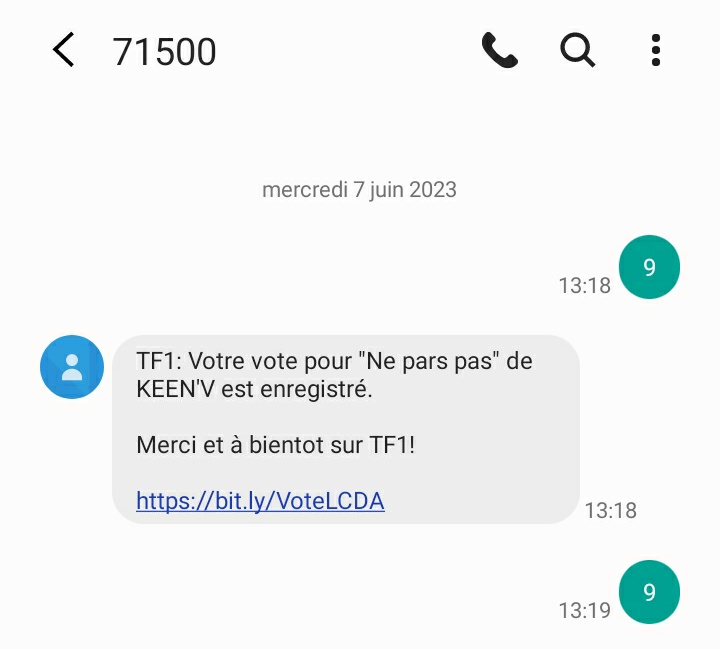 IsabelleVenier's tweet photo. À voté 9 au 71500 pour #NeParsPas de @KeenvOfficiel ! 💪😘 ❤️ #LaChansonDeLannée Et vous ? 🧐 https://t.co/BSmLnhWSpO