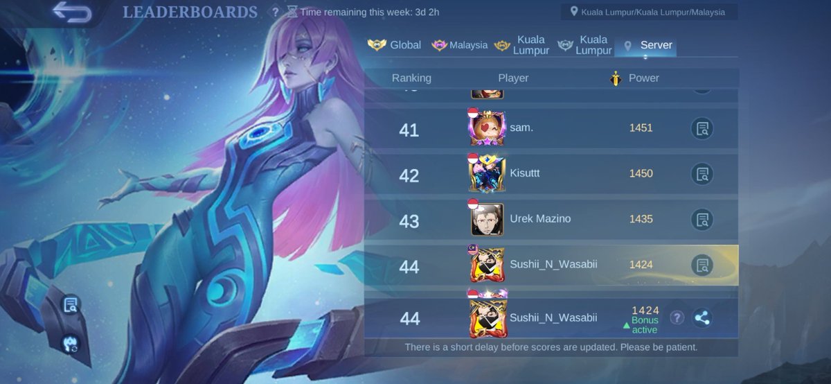 sushii2301's tweet image. Legend V... Found out using Vexana for mhytic this season 28 just another mess, for the lowest win rate among all 121 heroes.. &amp;amp; guest how Novaria are hype for assist
#MLBB #novaria #rankedmode #mhytic #fypp