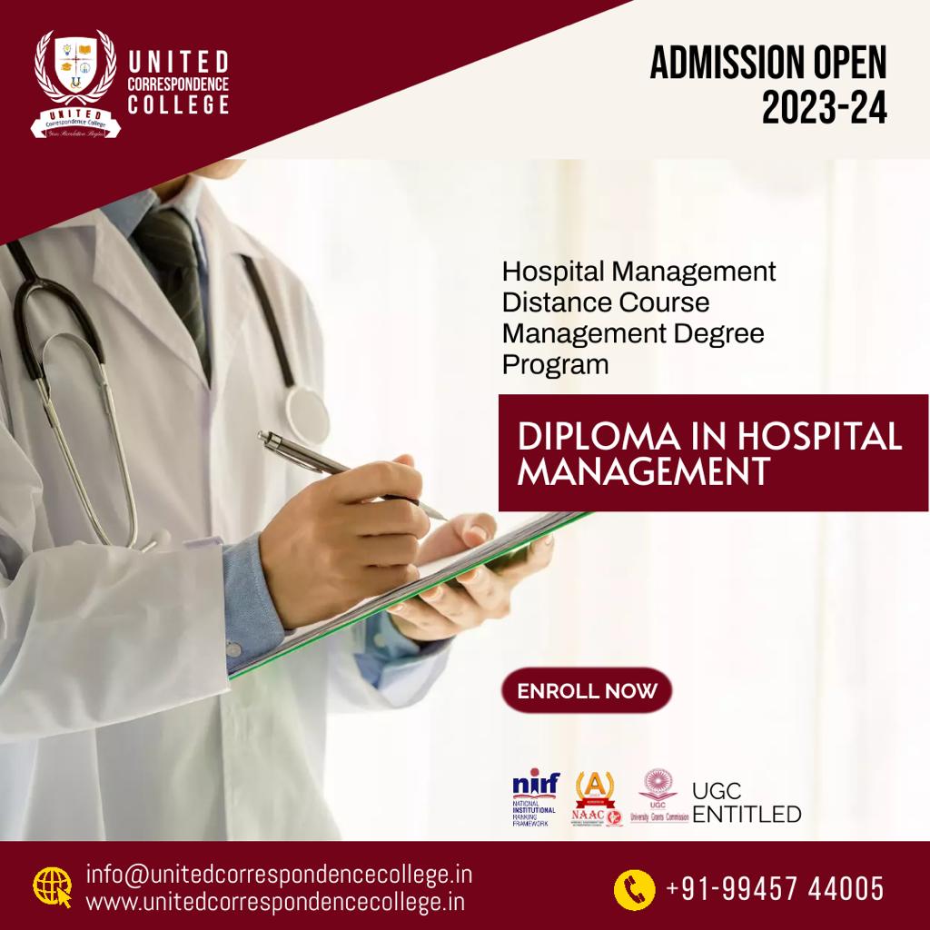 'Complete your 'Diploma in Hospital Management' while continuing your job'

contact now: wa.me/+919945744005
• 100% Result

Learn More: unitedcorrespondencecollege.in
#diploma #bachelorsdegree #degree #mastersdegree #graduation #hospitalmanagement #hospitalplanning #management