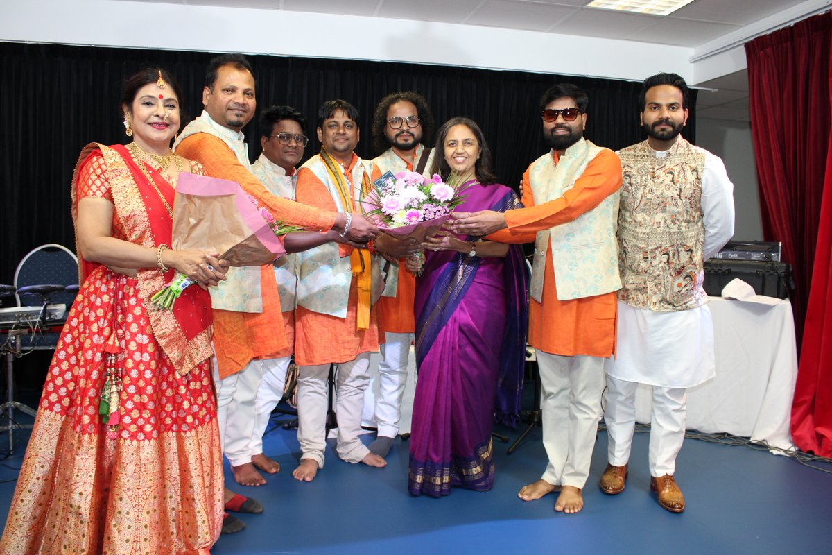 The Embassy of India,the Gandhi centre, organized an event commemorating the coronation of Chhatrapati Shivaji Maharaj. As part of this event, we experienced powerful performance by @maliniawasthi , a renowned lok sangeet queen of India.